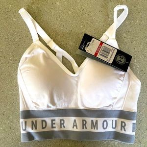 Under Armour-White Women's Sports Bra-XS